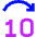 Button Jump Forward 10 Icon from Sharp Neon Set