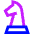 Chess Knight Icon from Sharp Neon Set