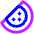 Water Melon Icon from Sharp Neon Set