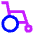 Wheelchair Icon from Sharp Neon Set