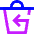 Empty Recycle Bin 2 Icon from Sharp Neon Set