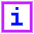 Information Square Icon from Sharp Neon Set