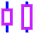 Distribute Center Horizontal Icon from Sharp Neon Set