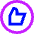 Like Circle Icon from Sharp Neon Set