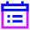 Calendar List Icon from Sharp Neon Set