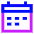 Calendar Mark Icon from Sharp Neon Set