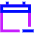 Calendar Subtract Icon from Sharp Neon Set