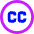 Creative Commons Icon from Sharp Neon Set