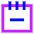 Notepad Subtract Icon from Sharp Neon Set
