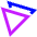 Double Arrow Cursor Icon from Sharp Neon Set