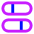 Dashboard Horizontal Pills Split 2 Icon from Sharp Neon Set
