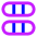 Dashboard Horizontal Pills Thirds Icon from Sharp Neon Set