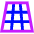 3d Perspective Grid Icon from Sharp Neon Set