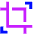 Expand Crop Resize Icon from Sharp Neon Set