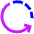 Rotate Left 2 Icon from Sharp Neon Set