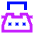 Typewriter Icon from Sharp Neon Set