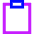 Empty Clipboard Icon from Sharp Neon Set