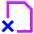 File Delete Alternate Icon from Sharp Neon Set