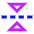 Flip Vertical Arrow 2 Icon from Sharp Neon Set