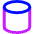 Cylinder Shape Icon from Sharp Neon Set