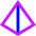 Pyramid Shape Icon from Sharp Neon Set