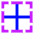 Border Center Icon from Sharp Neon Set