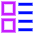 Layout Lists Icon from Sharp Neon Set