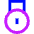 Padlock Circle 1 Icon from Sharp Neon Set