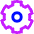 Cog Icon from Sharp Neon Set