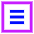 Hamburger Menu Square Icon from Sharp Neon Set