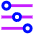 Horizontal Slider 2 Icon from Sharp Neon Set