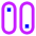 Vertical Toggle Button Icon from Sharp Neon Set