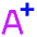 Bigger Text Plus Size Icon from Sharp Neon Set