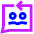 Feedbck Reply Conversation Icon from Sharp Neon Set