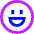 Smiley Happy Icon from Sharp Neon Set