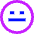 Smiley Indiferent Icon from Sharp Neon Set