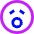 Smiley Yawn Icon from Sharp Neon Set