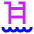 Pool Ladder Icon from Sharp Neon Set