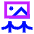 Museum Painting Icon from Sharp Neon Set