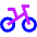 Bicycle Bike Icon from Sharp Neon Set