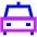 Car Taxi 2 Icon from Sharp Neon Set