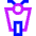 Motocycle Front Icon from Sharp Neon Set