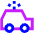 Police Car Icon from Sharp Neon Set