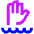 Deep Water Area Icon from Sharp Neon Set