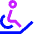 Disability Slope Icon from Sharp Neon Set