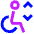 Lift Disability 1 Icon from Sharp Neon Set