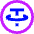 Tether Circle Icon from Sharp Neon Set