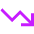 Graph Arrow Decrease Icon from Sharp Neon Set