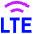 Cellular Network Lte Icon from Sharp Neon Set