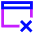 Browser Delete Icon from Sharp Neon Set